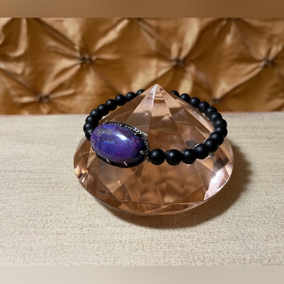 Rarities by Carol Brodie NWT Purple Mohave Turquoise, Smokey